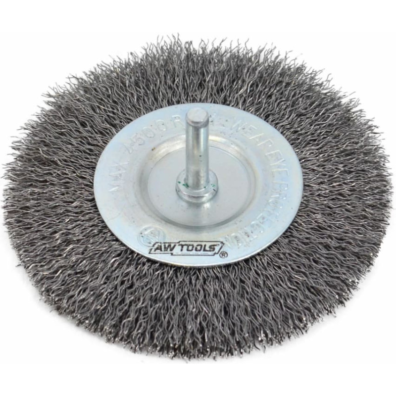 Awtools AW CRIMPED WIRE WHEEL BRUSH 115mm w/ SHANK