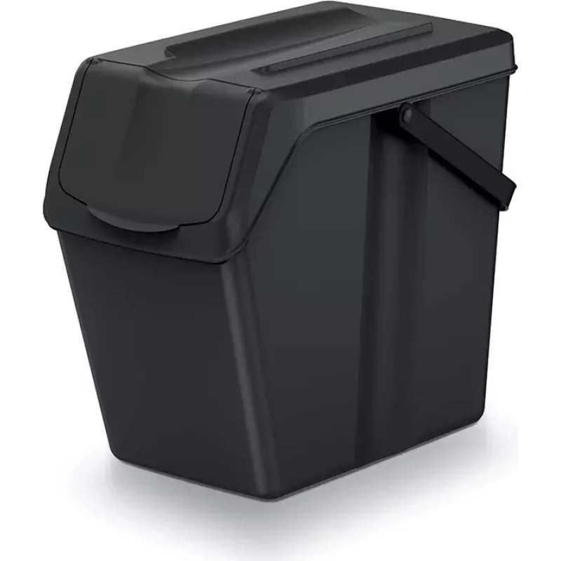 Prosperplast KEDEN KOSZ NA ŚMIECI SORTIBOX 25L - CZARNY RECYKLING