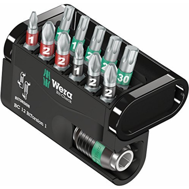 Wera bit-Check 12 BiTorsion 1 bit set - 12-pieces - 05057420001