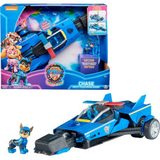 Spinmaster Spin Master Paw Patrol: The Mighty Movie, Chase's Deluxe Superhero Rocket Vehicle, Toy Vehicle (Blue/Black, Includes Chase Figure)