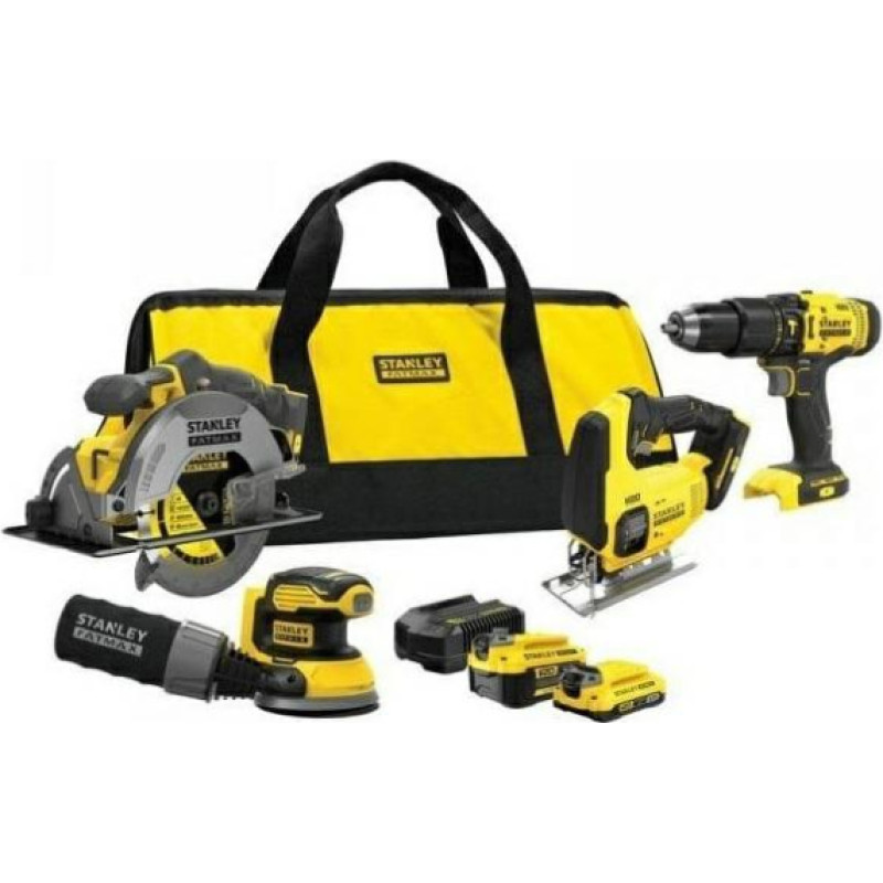 Stanley ZESTAW V20 SFMCK465D2T (SFMCD711 + SFMCS600) 2x2,0Ah TORBA