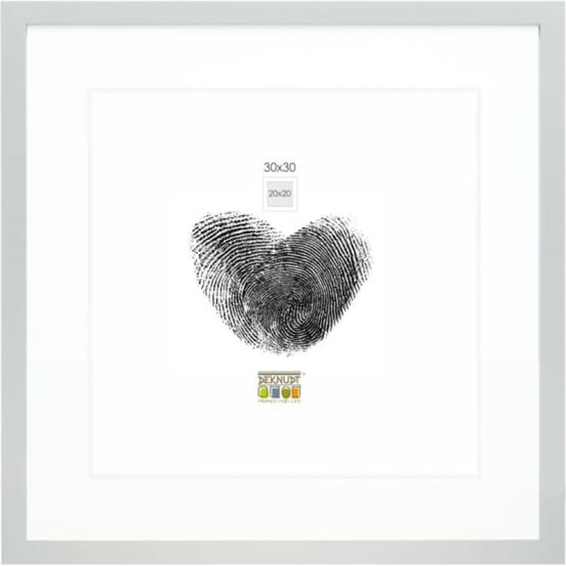 Deknudt S66KD1 P1          30x30 Holz silber mit Passepartout