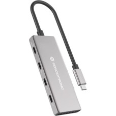 Conceptronic HUBBIES16G sąsajos šakotuvas USB 3.2 Gen 2 (3.1 Gen 2) Type-C 10000 Mbit/ai Pilka