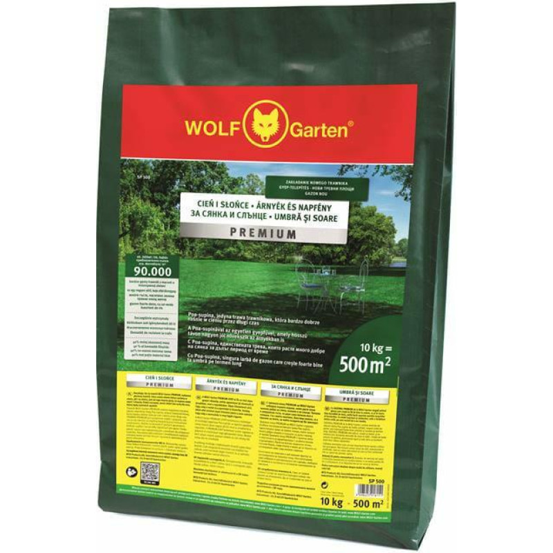 Wolf-Garten WOLF GARTEN TRAWA PREMIUM CIEŃ I SŁOŃCE SP 500m2  OZN. PARTII DE074-343007M