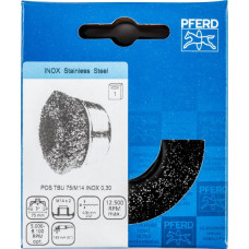 Pferd Gaubtas vielinis šepetys TBU Ino 75x30/M14 0,3mm, Pferd
