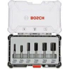 Bosch SET OF STRAIGHT BITS 6PCS 1/4 SHANK