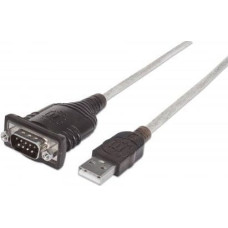 Manhattan USB cable Manhattan USB-A - RS-232 0.45 m Transparent (205153)