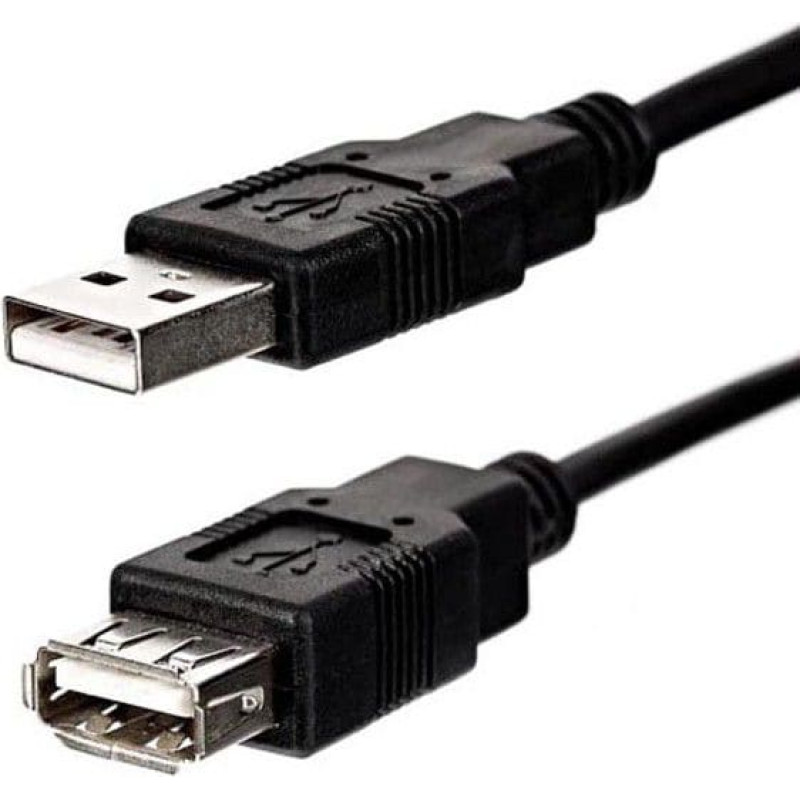Logo USB cable Logo USB-A - USB-A 1.8 m Black