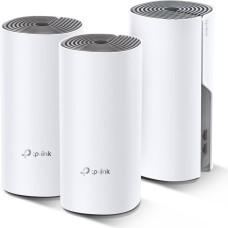Tp-Link Deco E4 (3-pack) Dviguba juosta (2,4 GHz / 5 GHz) Wi-Fi 5 (802.11ac) Balta, Pilka 2 Vidinis