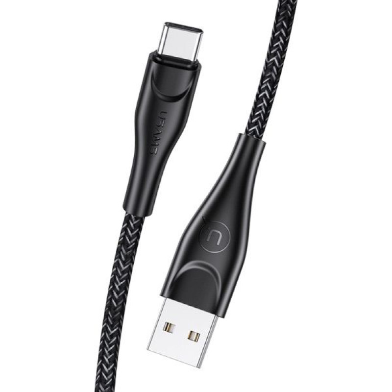 Usams USB cable Usams USB-A - USB-C 1 m Black (63794-uniw)