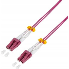 Logilink Glasfaser Patchkabel OM4 50/125Á LC-LC 7,5m pink