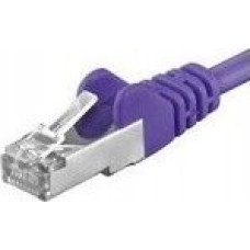 Premiumcord PREMIUMCORD Patch kabel CAT6a S-FTP, RJ45-RJ45, AWG 26/7 2m purpurowy