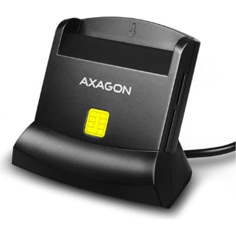 Axagon CRE-SM2 i&scaron;manusis kortelių skaitytuvas Vidaus USB USB 2.0 Juoda