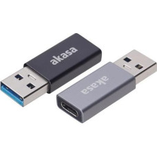 Akasa USB adapter Akasa USB-C - USB Black (AK-CCUB61-KT02)