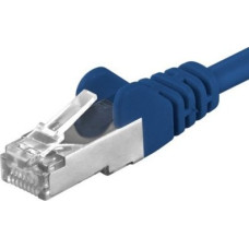Premiumcord PREMIUMCORD Patch cable CAT6a S-FTP, RJ45-RJ45, AWG 26/7 1m modrá