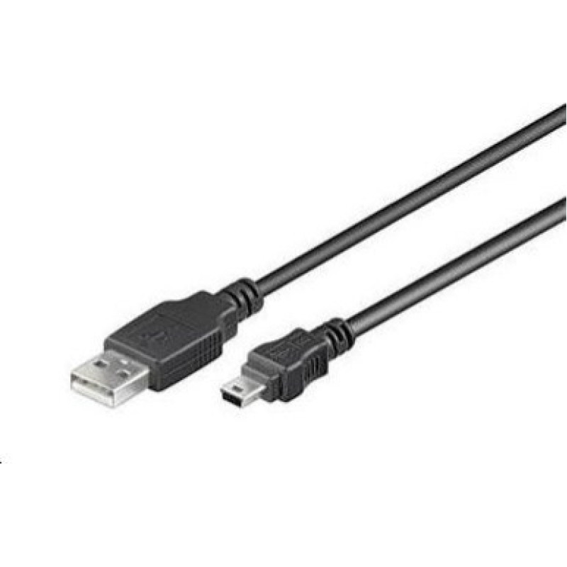 Premiumcord USB cable PremiumCord USB-A - miniUSB Black (ku2m02a)