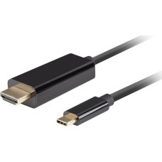 Lanberg USB cable Lanberg USB-C - HDMI 1 m Black (CA-CMHD-10CU-0010-BK)