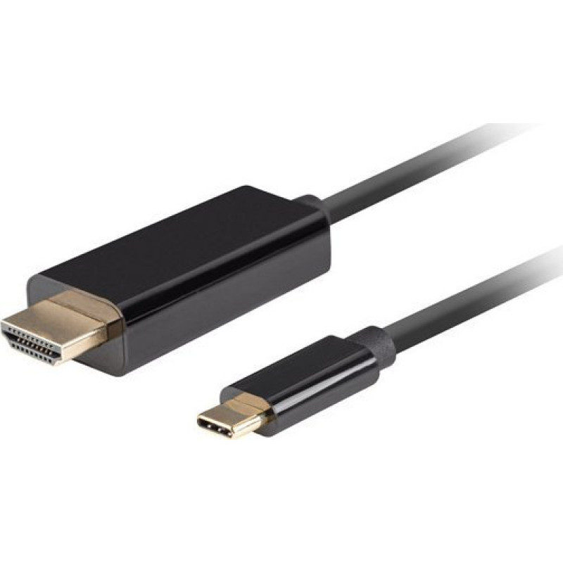 Lanberg USB cable Lanberg USB-C - HDMI 1 m Black (CA-CMHD-10CU-0010-BK)