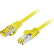 Lanberg PATCHCORD KAT.6A S/FTP LSZH CU 1M Ż&Oacute;ŁTY FLUKE PASSED LANBERG