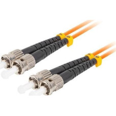 Lanberg PATCHCORD LIGHT MM ST/UPC-ST/UPC DUPLEX 3.0MM OM2 50/125 LSZH 1M MARCH LANBERG