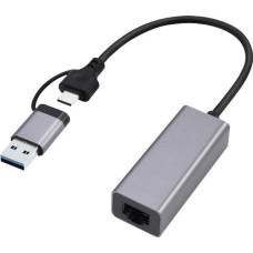 Gembird Adapter USB Gembird Adapter USB-C + USB 3.1 (M) do RJ-45 (F) Gembird