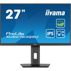 Iiyama ProLite XUB2763QSU-B1 kompiuterio monitorius 68,6 cm (27") 2560 x 1440 pikseliai „Full HD“ LED Juoda