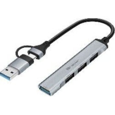 Tracer HUB USB Tracer ADAPTER TRACER A-4, USB Type-C do USB-A, 4x USB-A