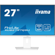 Iiyama ProLite XUB2797QSU-W2 kompiuterio monitorius 68,6 cm (27") 2560 x 1440 pikseliai Quad HD LED Balta