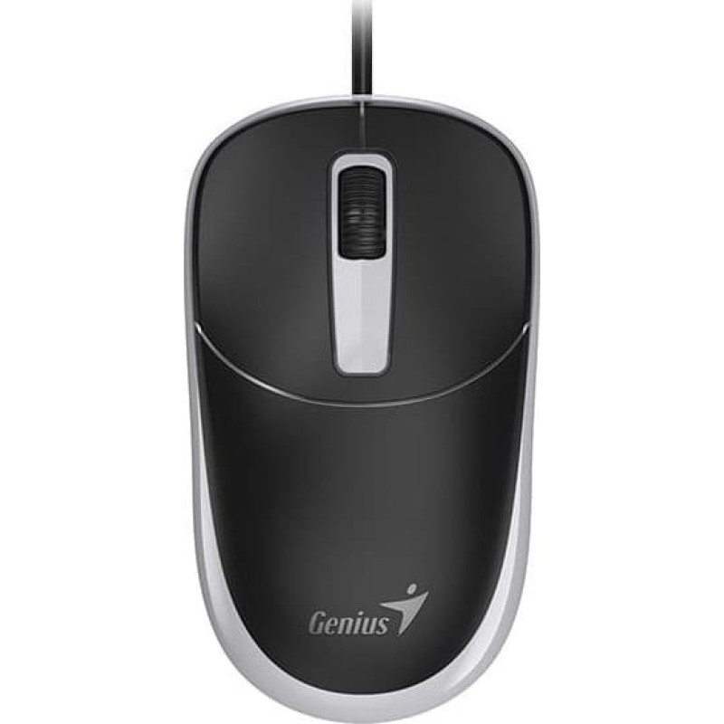 Genius Mysz przewodowa, Genius DX-123, czarno-szara, optyczna, 1200DPI