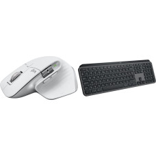 Logitech Mysz Logitech MX Master 3S for Mac Pale Grey (910-006572) + MX Keys S Bezprzewodowa Graphite US (920-011587)