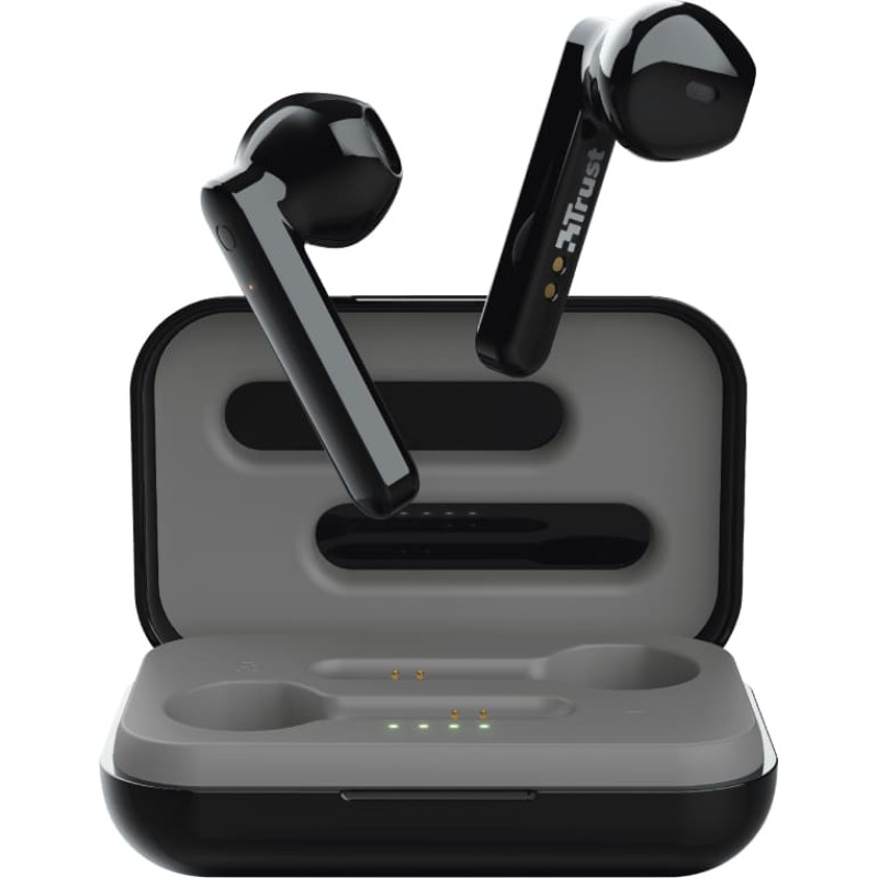 Trust Primo Touch Laisvų rankų įranga True Wireless Stereo (TWS) Įkišamos į ausį Skambučiai / muzika Bluetooth Juoda
