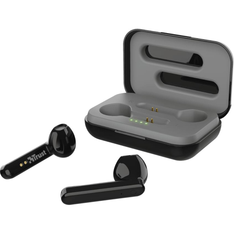 Trust Primo Touch Laisvų rankų įranga True Wireless Stereo (TWS) Įkišamos į ausį Skambučiai / muzika Bluetooth Juoda