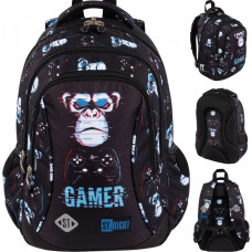 St. Majewski PLECAK 27X38X13 1ZAM 4KIESZ STRIGHT BLUE GAMER