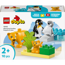 Lego 10442 DUPLO Town wild animal families: penguins and lions