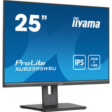 Iiyama ProLite XUB2595WSU-B5 kompiuterio monitorius 63,5 cm (25") 1920 x 1200 pikseliai WUXGA LED Juoda