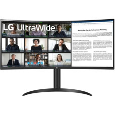LG 34WR55QK-B kompiuterio monitorius 86,4 cm (34") 3440 x 1440 pikseliai Wide Quad HD Juoda