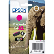 Epson Elephant C13T24334012 rašalo kasetė 1 vnt Originalus Didelė (XL) išeiga Rausvai raudona
