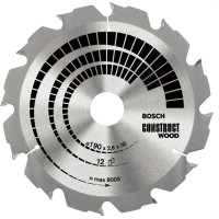 Bosch CONSTRUT WOOD CIRCULAR SAW 190X2,6X30X12T