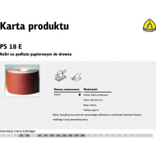 Klingspor ROLKA NA PODŁOŻU PAPIEROWYM PS18E 150mm gr.100  (50mb)