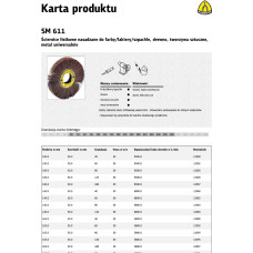 Klingspor ŚCIERNICA LISTKOWA NASADZANA SM611 150mm x 50mm gr. 80