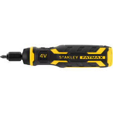 Stanley 4V battery screwdriver with FATMAX FMHT66719-0 charger and bits