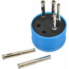 Awtools AW GLASS & TILES DIAMOND HOLE SAW SET 6-10mm/ PLASTIC HOLDER