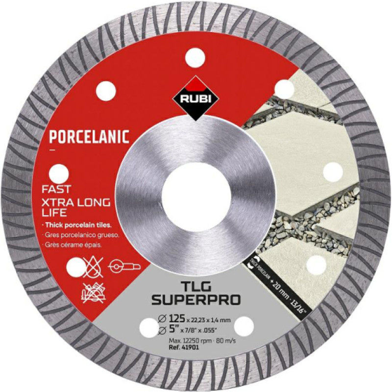 Rubi TARCZA DIAMENTOWA TLG 125 SUPERPRO DO CERAMIKI I KAMIENIA