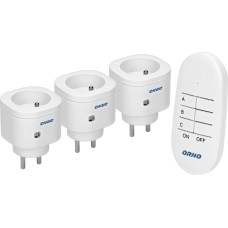Orno ZESTAW BEZPRZEWODOWYCH MINI GNIAZD STEROWANYCH PILOTEM 3+1