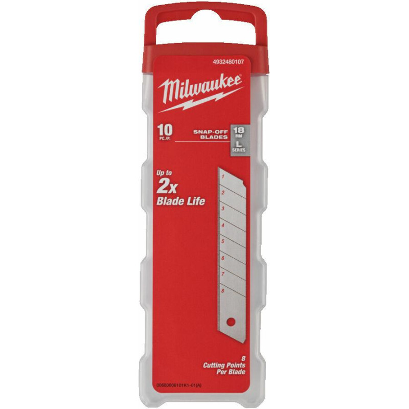 Milwaukee OSTRZA WYMIENNE 18mm /10szt.