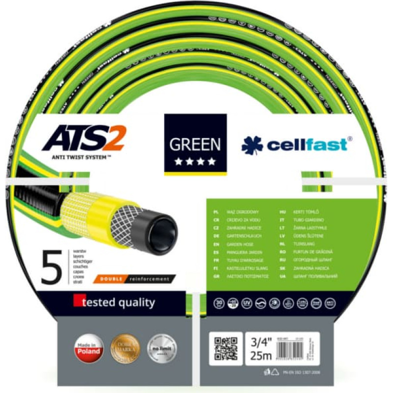 Cellfast Garden hose Green 3/4" 25m (15-120)