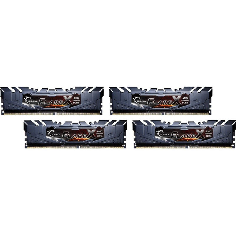 G.skill DDR4 - 64 GB -3200 - CL - 16 - Quad-Kit, flare X (F4-3200C16Q-64GFX)