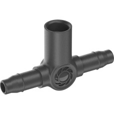Gardena Micro-Drip-System T-piece for spray nozzles/end drippers, 4.6mm (3/16), connection (dark grey, 5 pieces, model 2023)