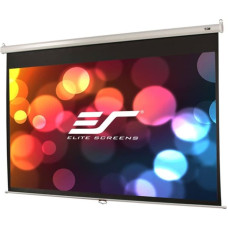 Elitescreens Manual roller blind, roller blind screen (white, 100, 16:9, MaxWhite)