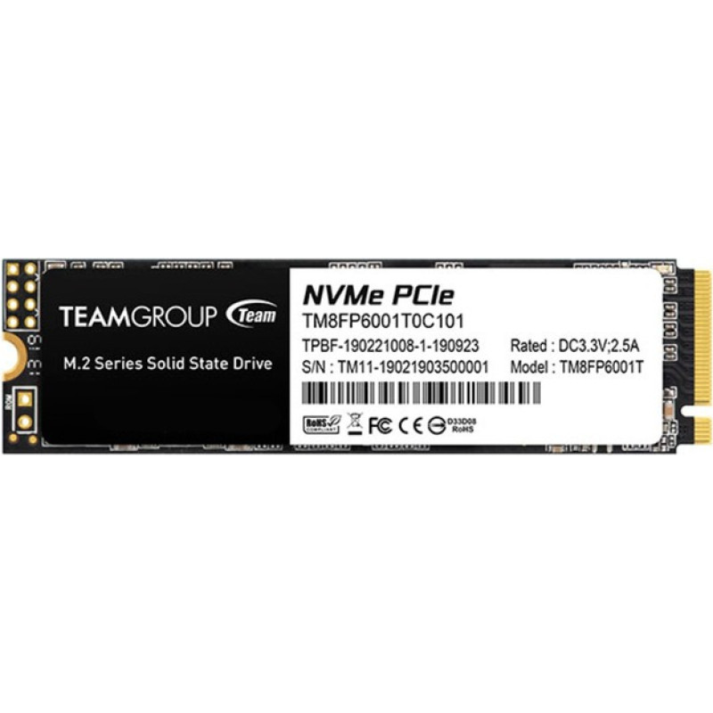 Team Group MP33 1TB, SSD (PCIe 3.0 x4, NVMe 1.3, M.2 2280)